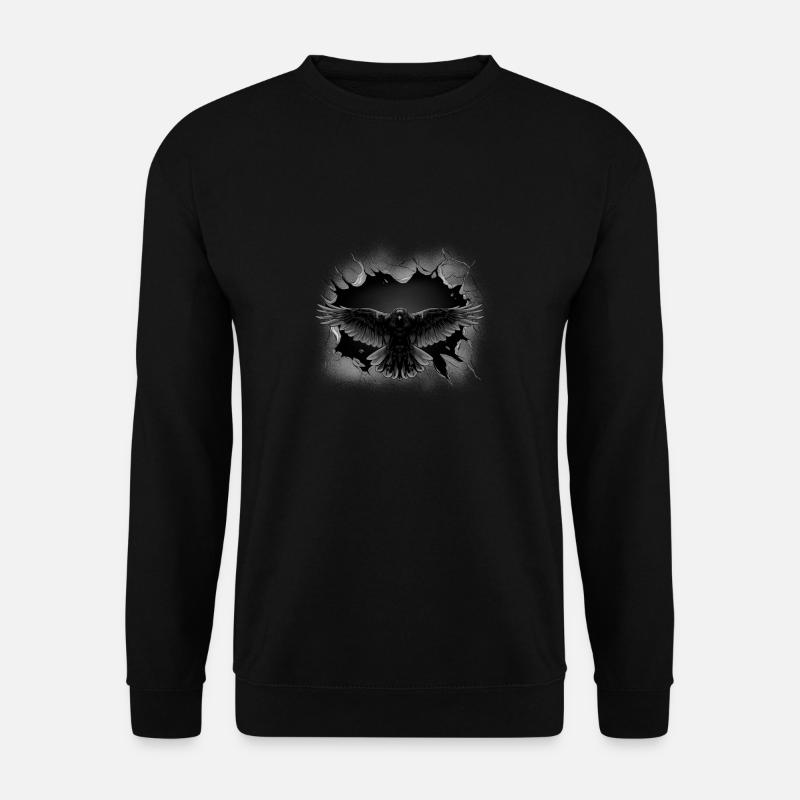 Halloween Rabe Krähe - Unisex Pullover - Schwarz