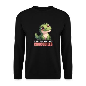 Crocodiles Crocodile - Sweat-shirt Unisexe - noir - Devant - Alina (178cm) & Michal (187cm)