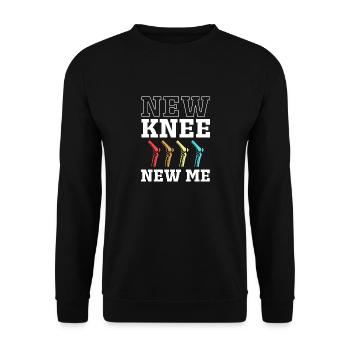 Knie Operation - Unisex Pullover - Schwarz - Vorne - Alina (178cm) & Michal (187cm)