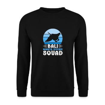 Manta Rays Great Manta Sea Creatures - Unisex Sweatshirt - black - Front - Alina (178cm) & Michal (187cm)