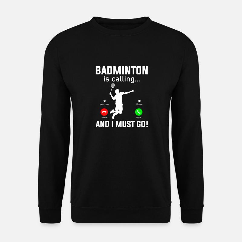 Badminton Shuttlecock - Unisex Sweatshirt - black