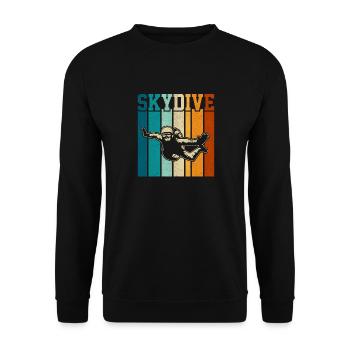 Parachutisme Parachutisme Parachutiste - Sweat-shirt Unisexe - noir - Devant - Alina (178cm) & Michal (187cm)