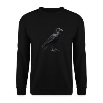 Crows Crow - Unisex Sweatshirt - black - Front - Alina (178cm) & Michal (187cm)