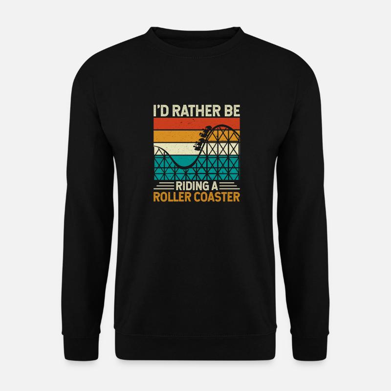 Roller Coaster Theme Park - Unisex Sweatshirt - black
