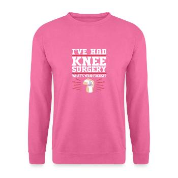 Knie Operation - Unisex Pullover - Pink - Vorne