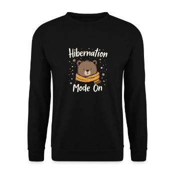 HIBERNATE - Unisex Sweatshirt - black - Front - Alina (178cm) & Michal (187cm)