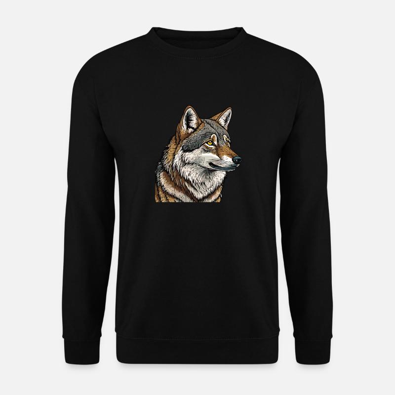 WOLF - Unisex Sweatshirt - black