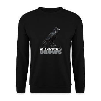 Crows Crow - Unisex Sweatshirt - black - Front - Alina (178cm) & Michal (187cm)
