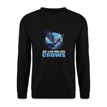 Crows Crow - Unisex Sweatshirt - black - Front - Alina (178cm) & Michal (187cm)