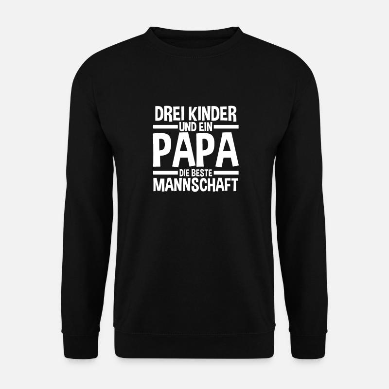Papa Von 3 Kindern - Unisex Pullover - Schwarz