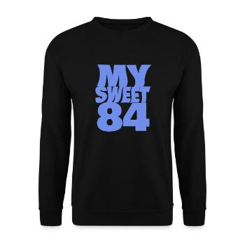 Sweet 84 - Unisex Sweatshirt - black - Front - Alina (178cm) & Michal (187cm)