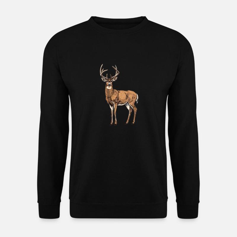 Cerf Cerf - Sweat-shirt Unisexe - noir