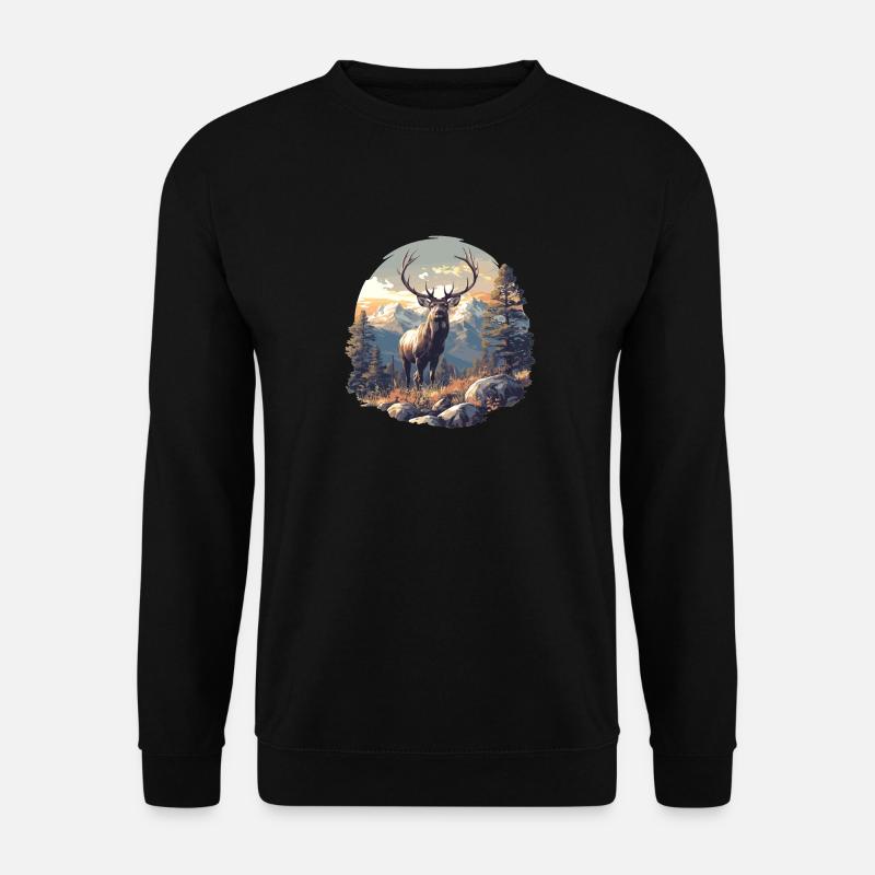 Deer Deer - Unisex Sweatshirt - black