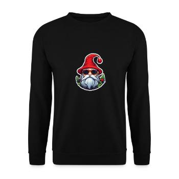 Gnome Elfe Noël - Sweat-shirt Unisexe - noir - Devant - Alina (178cm) & Michal (187cm)