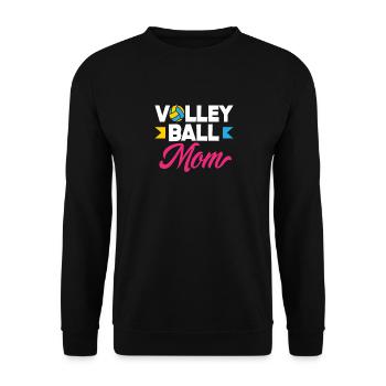 Volleyball Mama Stolz Und Leidenschaft - Unisex Pullover - Schwarz - Vorne - Alina (178cm) & Michal (187cm)
