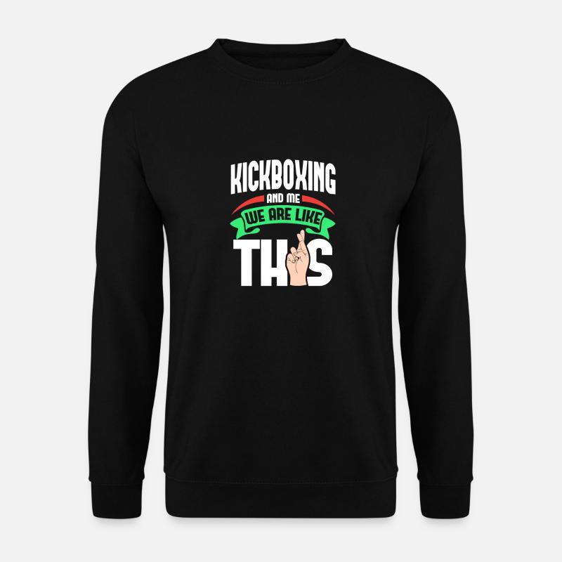 Kickboxing Me, c’est comme - Sweat-shirt Unisexe - noir