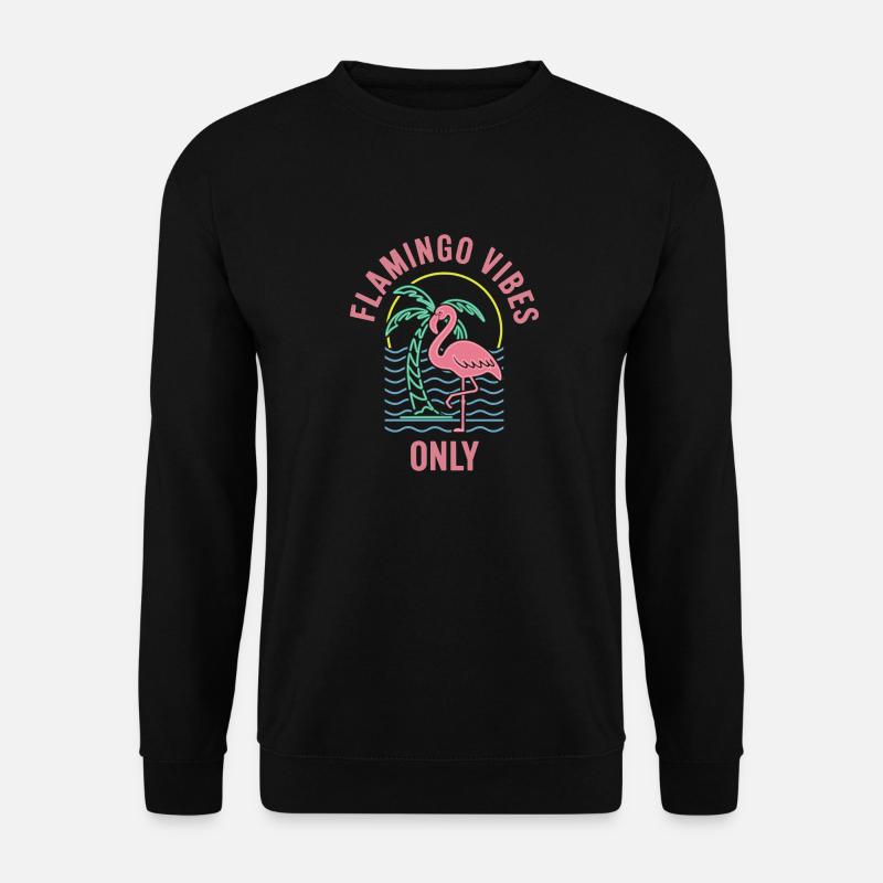 Flamingo - Unisex Pullover - Schwarz