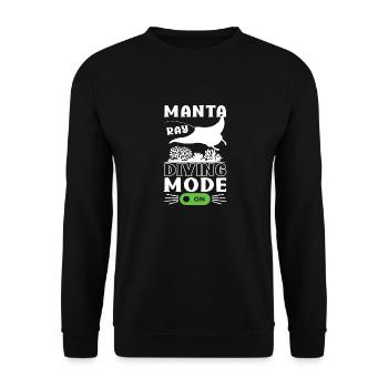 Manta Rays Great Manta Sea Creatures - Unisex Sweatshirt - black - Front - Alina (178cm) & Michal (187cm)