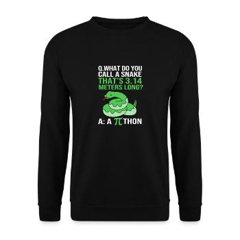 Mathematics - Unisex Sweatshirt - black - Front - Alina (178cm) & Michal (187cm)