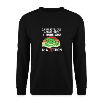Mathematics - Unisex Sweatshirt - black - Front - Alina (178cm) & Michal (187cm)