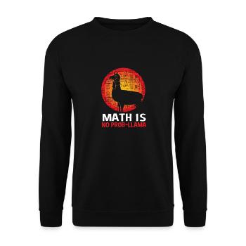 Mathematics - Unisex Sweatshirt - black - Front - Alina (178cm) & Michal (187cm)