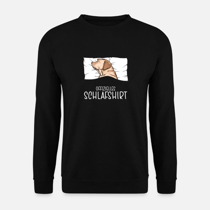 Offizielles Schlafshirt Labrador Schlafanzug Hund - Unisex Pullover - Schwarz