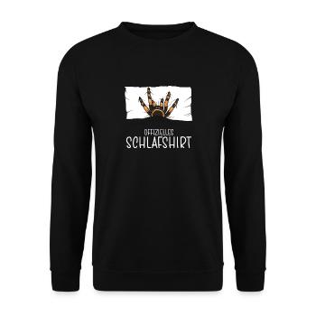Chemise de nuit officielle Pyjama Tarantula - Sweat-shirt Unisexe - noir - Devant - Alina (178cm) & Michal (187cm)