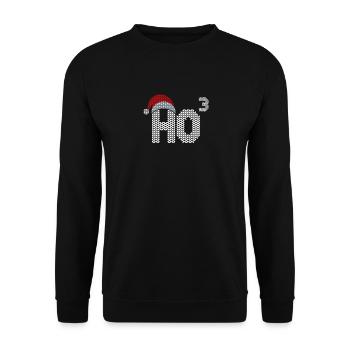 Ho Cubed Drôle Noël Professeur de mathématiques Ho Ho Ho - Sweat-shirt Unisexe - noir - Devant - Alina (178cm) & Michal (187cm)