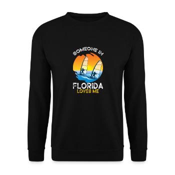 Someone In Florida Loves Me - Unisex Sweatshirt - black - Front - Alina (178cm) & Michal (187cm)