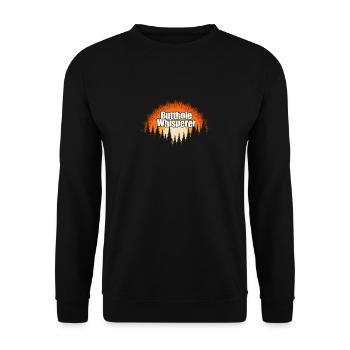 Butthole Whisperer - Unisex Sweatshirt - black - Front - Alina (178cm) & Michal (187cm)