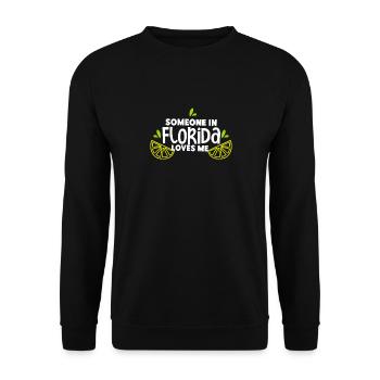 Someone In Florida Loves Me - Unisex Sweatshirt - black - Front - Alina (178cm) & Michal (187cm)