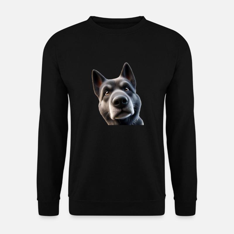 Dog Head 2 - Unisex Sweatshirt - black