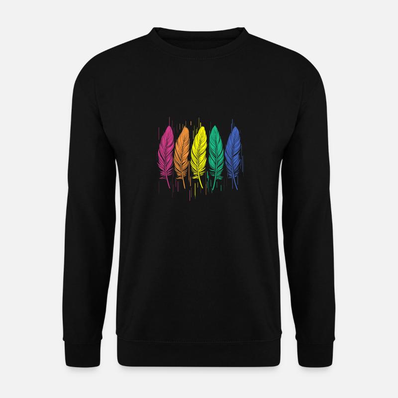 FEATHERS - Unisex Sweatshirt - black