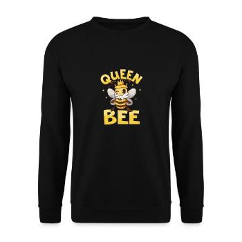 Queen Bee Beekeeper Apiarist Beekeeping - Unisex Sweatshirt - black - Front - Alina (178cm) & Michal (187cm)