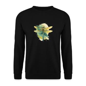Libellules Libellule - Sweat-shirt Unisexe - noir - Devant - Alina (178cm) & Michal (187cm)