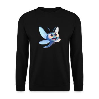 Libellules Libellule - Sweat-shirt Unisexe - noir - Devant - Alina (178cm) & Michal (187cm)