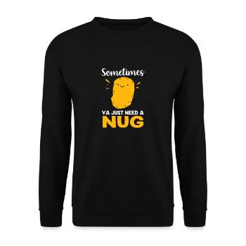 Chicken Nuggets - Unisex Sweatshirt - black - Front - Alina (178cm) & Michal (187cm)