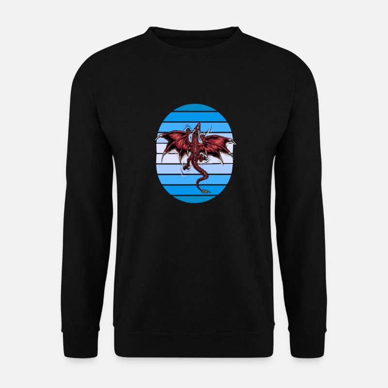 mystical dragon dragon - Unisex Sweatshirt - black