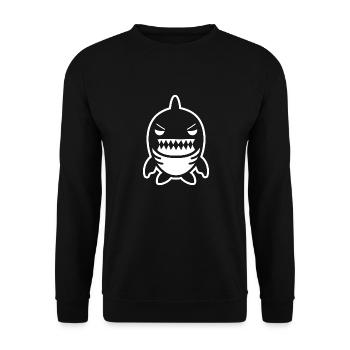 Requin - Sweat-shirt Unisexe - noir - Devant - Alina (178cm) & Michal (187cm)