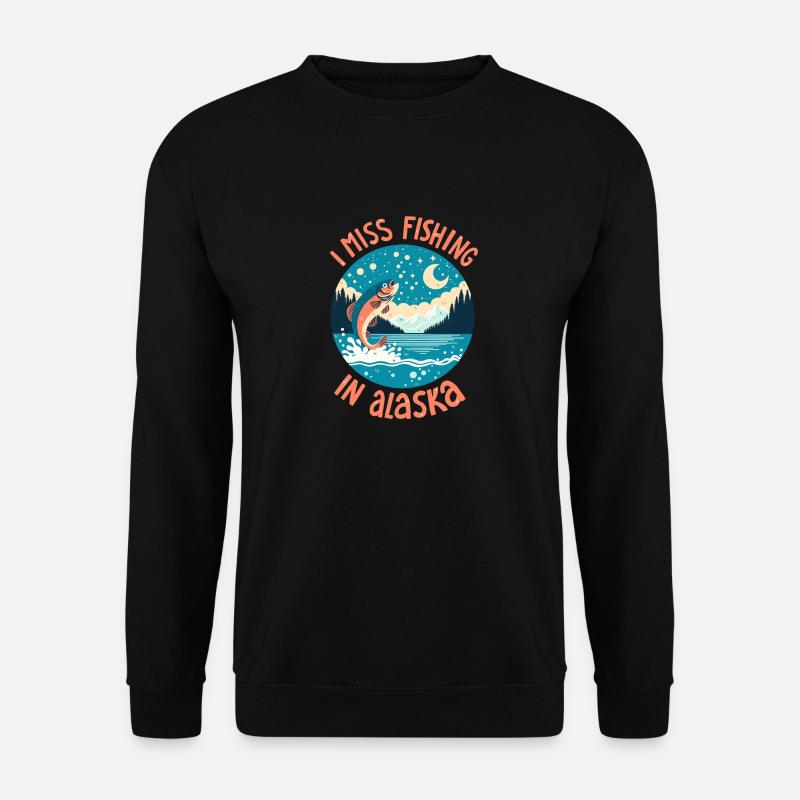 Pêche en Alaska - Sweat-shirt Unisexe - noir