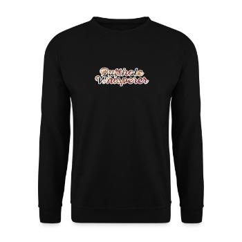 Butthole Whisperer - Unisex Sweatshirt - black - Front - Alina (178cm) & Michal (187cm)