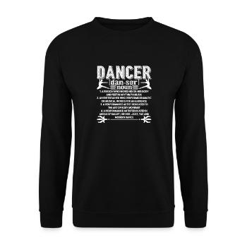 Dancer Definition - Unisex Sweatshirt - black - Front - Alina (178cm) & Michal (187cm)
