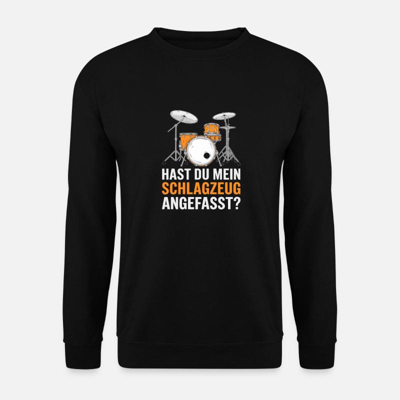 Schlagzeug Drummer Schlagzeuger Schlagzeugspieler - Unisex Pullover - Schwarz