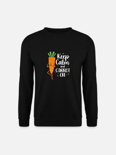 Carrot Vegetables - Unisex Sweatshirt - black
