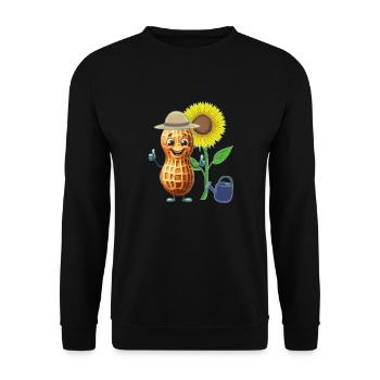 Jardinier de cacahuètes Jardinier amateur Jardinage - Sweat-shirt Unisexe - noir - Devant - Alina (178cm) & Michal (187cm)