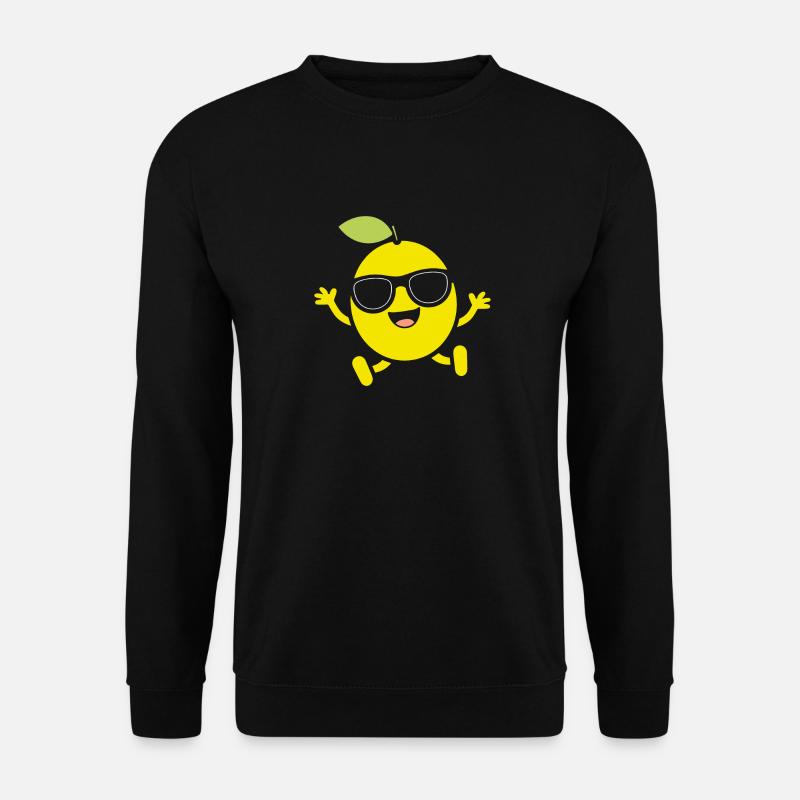 Zitrone - Unisex Pullover - Schwarz