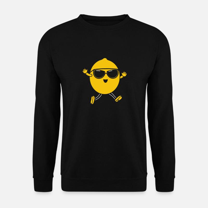 Zitrone - Unisex Pullover - Schwarz