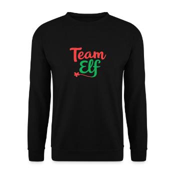 Équipe Elfe Onze Elfes Elfes Noël Onze Noël - Sweat-shirt Unisexe - noir - Devant - Alina (178cm) & Michal (187cm)