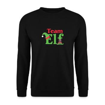 Équipe Elfe Onze Elfes Elfes Noël Onze Noël - Sweat-shirt Unisexe - noir - Devant - Alina (178cm) & Michal (187cm)