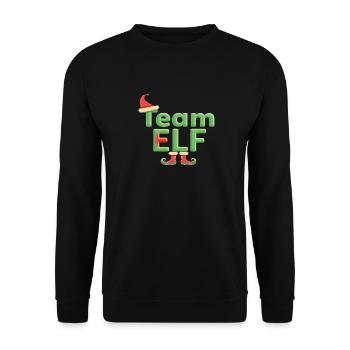 Équipe Elfe Onze Elfes Elfes Noël Onze Noël - Sweat-shirt Unisexe - noir - Devant - Alina (178cm) & Michal (187cm)